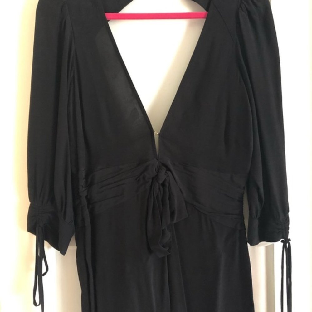For Love And Lemons Georgi Plunge Jumpsuit Black Size XS NWT - Picture 14 of 14